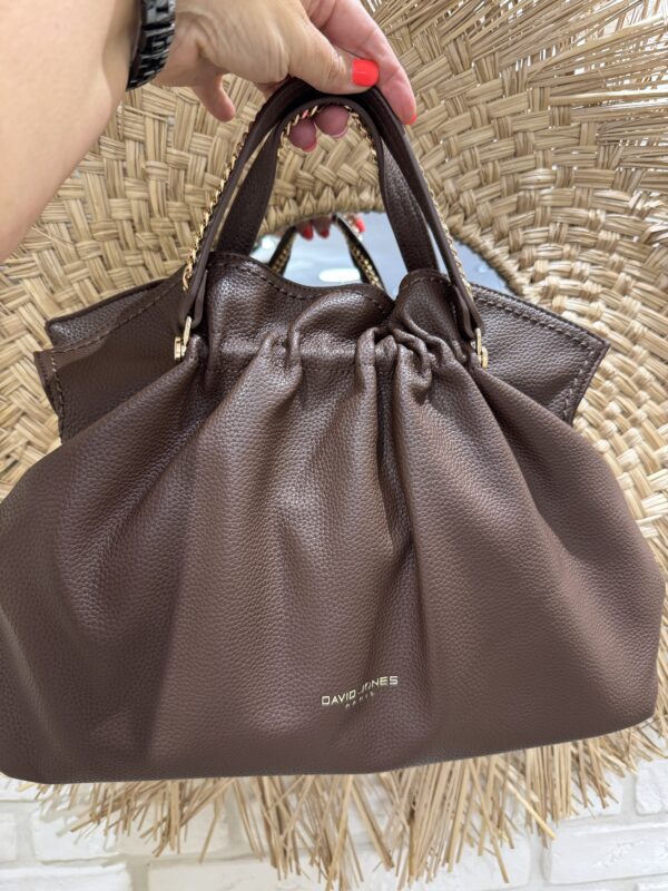 Sac avec bandoulière Marron «Claudie »