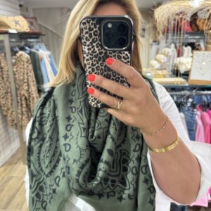 Écharpe kaki  « Bandana »