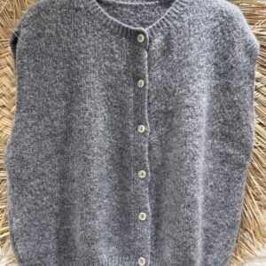 Gilet sans manches avec boutonTU « gris « 