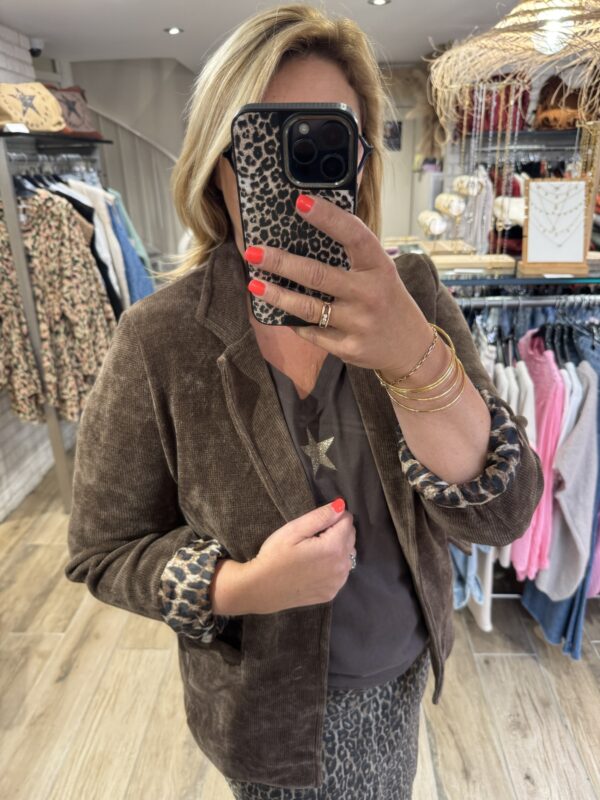 Veste en velours marron
TU