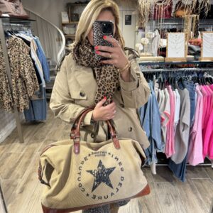 Sac de voyage « camel »avec bandoulière