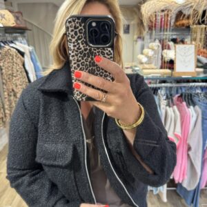 Veste à bouclettes noire
TU