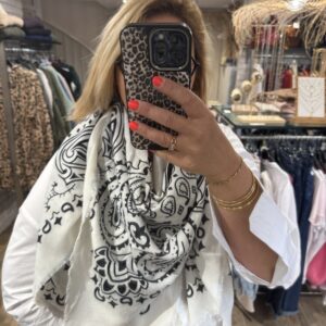 Écharpe blanche « Bandana »