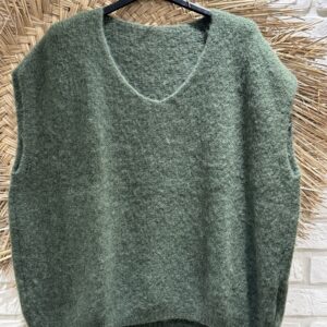 Pull sans manches kaki TU