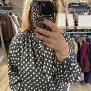 Chemise kaki à pois
TU