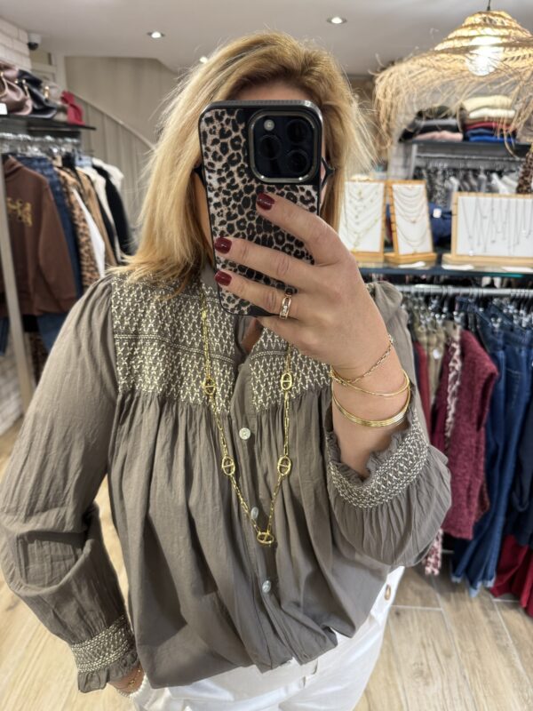 Chemise Agathe, marron clair
TU