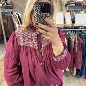 Chemise Agathe bordeaux
TU