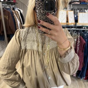 Chemise Agathe camel