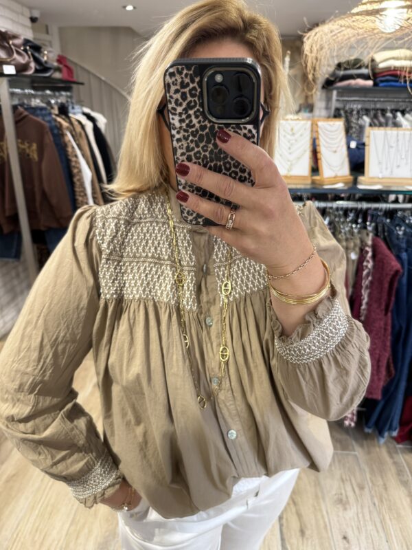 Chemise Agathe camel