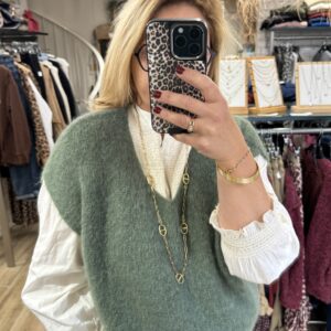 Pull sans manches kaki TU
