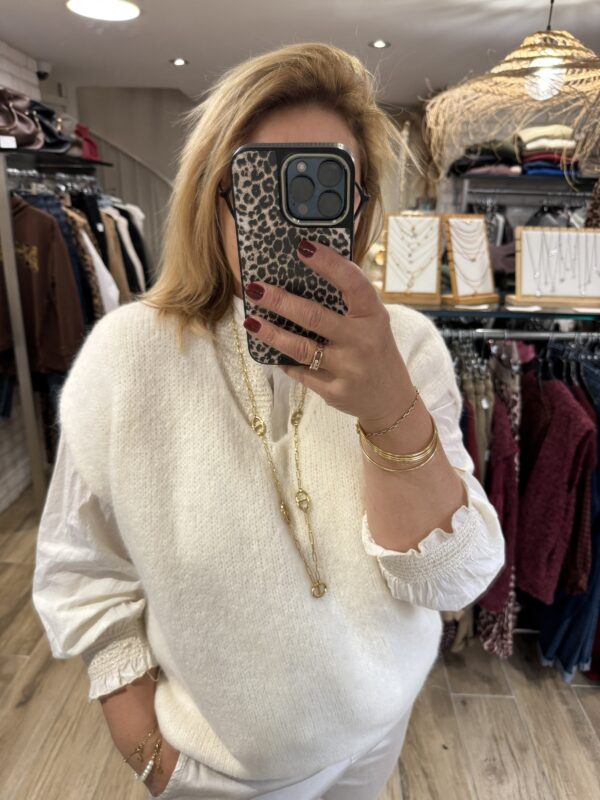 Pull sans manches « écru »
TU
