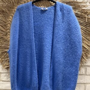 Gilet sans manches bleu oversize TU