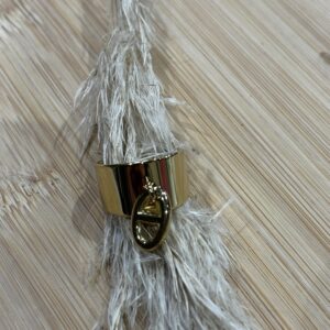 Bague dorée en acier inoxydable Clara