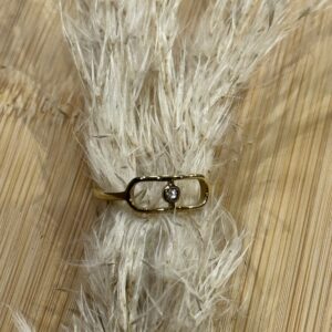 Bague dorée en acier inoxydable
Eleonore
