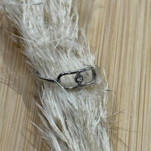 Bague argent en acier inoxydable
Eleonore