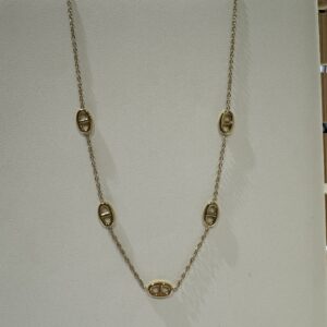 Collier doré en acier inoxydable
Inès