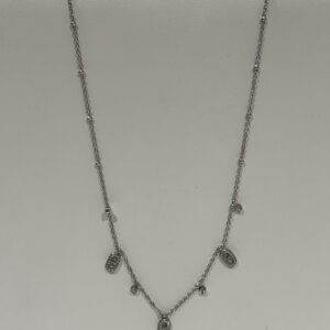 Collier argent en acier inoxydable
Ambre