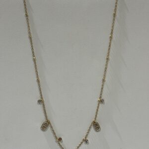 Collier doré en acier inoxydable
Ambre