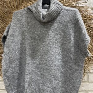 Pull sans manches gris TU 36/42