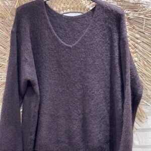 Pull cocooning oversize marron TU 36/42