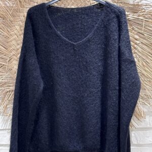 Pull cocooning oversize noir TU 36/42