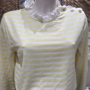 Marinière Louna jaune et blanc TU 36/40