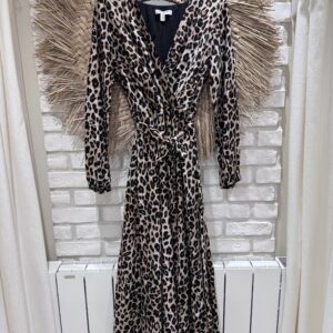 Robe longue léopard