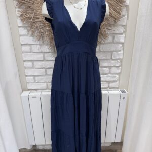 Robe Gloria bleu marine