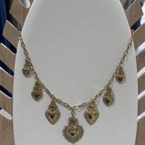 Collier dorée Cœur