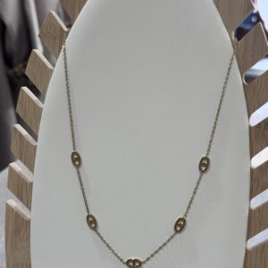 Collier dorée Jade