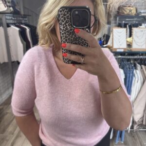 Pull Anna  -rose chiné TU 36/42