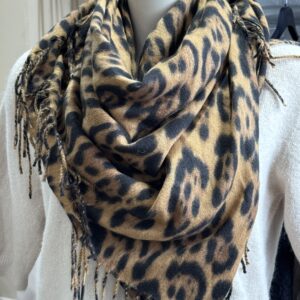 Écharpe Bandana carré léopard