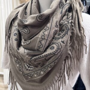 Écharpe Bandana taupe