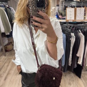 Sac bandoulière moumoute Bordeaux